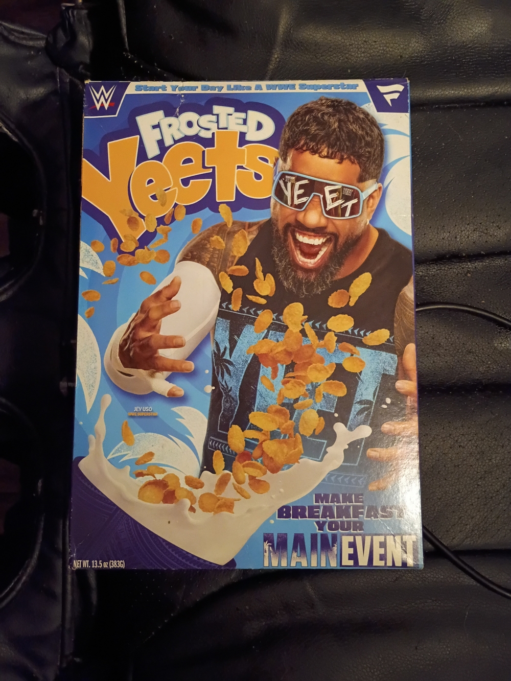 WWE Frosted Yeets Cereal Box -Jey USO